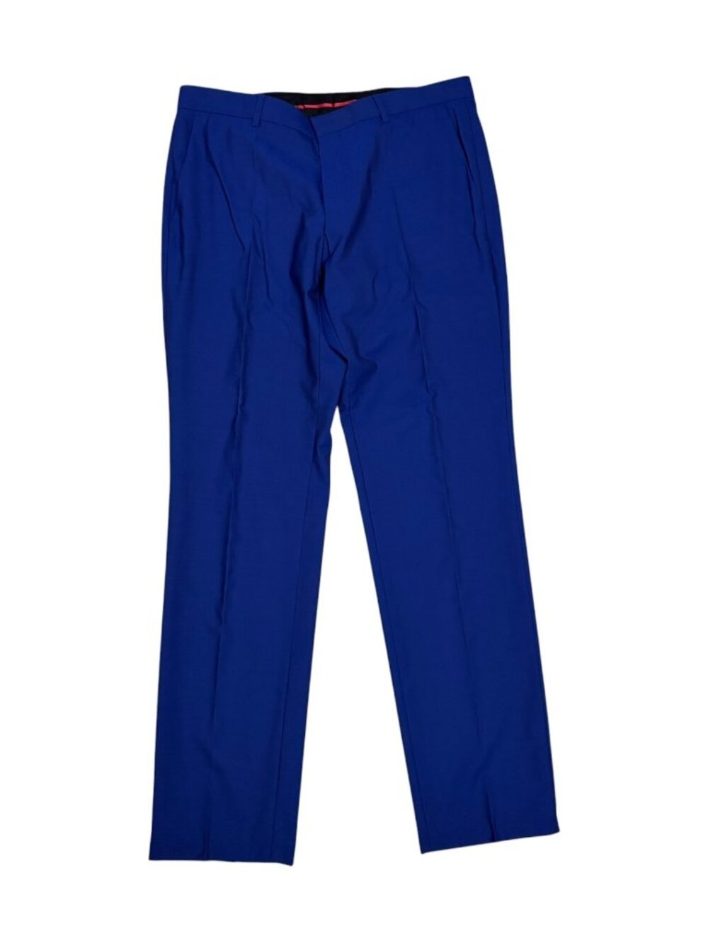 HUGO BOSS Dress Pants Blue Business Casual VIRGIN WOOL Trousers Mens 34x33